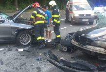Patru mașini implicate într-un accident