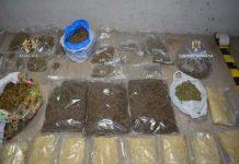 Captură importantă a Serviciului Antidrog, peste 32 de kilograme de droguri de risc, de mare risc și substanțe psihoactive.