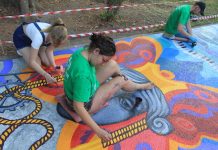 Luni, 15 august, a avut loc inaugurarea picturii stradale intitulată „Mozaic citadin”, pe aleea din Parcul Libertății +video