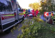 Accident foarte grav produs de un șofer care transporta 15 persoane într-un microbus cu 7 locuri