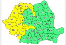 Cod galben de ploi în Bihor și alte 16 județe