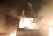 Incendiu într-un service auto din Oradea