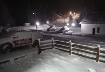 A nins în câteva zone din Bihor pentru prima dată în acest an