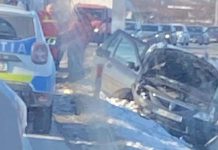 Accident pe DN 76 la ieșire din Pocola spre Beiuș