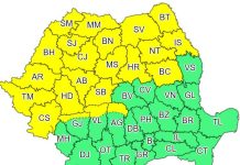 Cod galben de ninsoare în Bihor și jumătate de țară