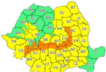 Cod portocaliu de ninsori abundente în 15 judeţe