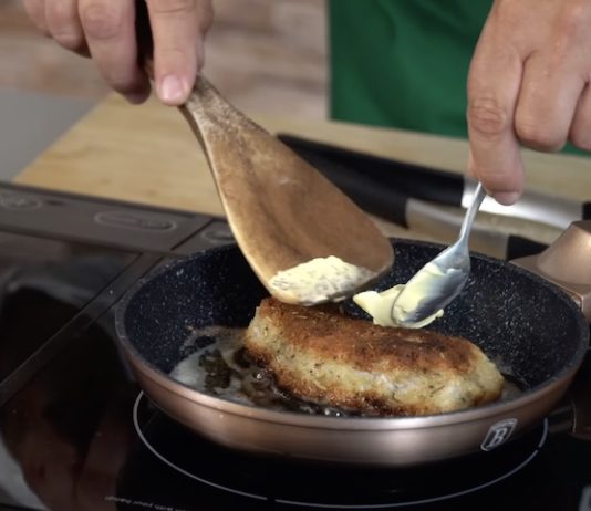 Cotlet de porc pane, video