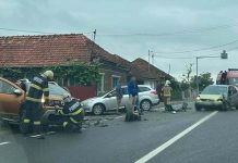 Două persoane au ajuns la spital după un accident la Hidișelu de Jos